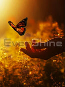 Evershine Diamond Embroidery Butterfly Cross Stitch Full Square Round Diamond Painting Hand Rhinestones Pictures Handicrafts