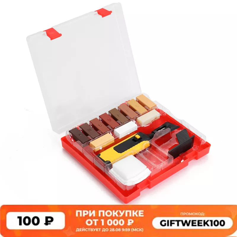 Laminate Repairing Kit Wax System Floor Worktop Sturdy Casing Chips Scratches Mending Tool Set  tool boxes
