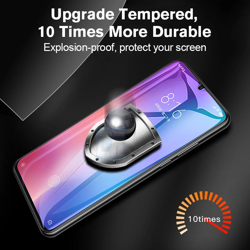 1-3Pcs Anti Purple Light Tempered Glass for Xiaomi Redmi Note 10 9 9s 10s 11 8 7 6 K30 K40 Pro Max 8A 9A Screen Protector Glass