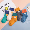 5 Pairs Cute Cartoon Newborn Infant Girl Soft Cotton Socks Winter Toddler Kids Baby Christmas Boy Accessories 0-2Y Miaoyoutong