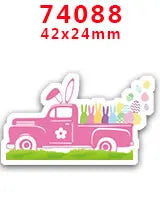 DIY Craft Supplies Sewing Accessories Cartoon Easter Bunny Printed Planar Resins Mold 10 Pieces. PR-73721