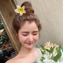 Mode Frauen Strandurlaub Böhmen Eierblume Haarspangen Blume Große Haarklammer Haarnadel Damen Mädchen Accessoires