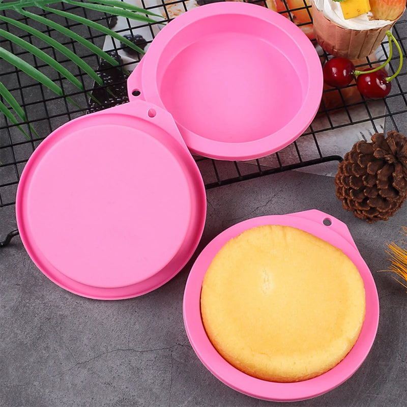 Air Fryer Silicone Air Fryer Egg Molds For Muffin Lids Toast Non-Stick Air Fryer Accessories 13Cm Round Baking Tary