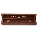 Antiker Räucherstäbchenhalter aus Holz, Räucherbox, Räucherstäbchenbrenner