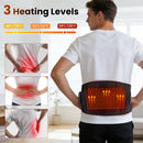 Cordless Hot Waist Belt Massager Lower Back Support Lumbar Protector Back Heated Vibration Massage Waist Brace Relief Pressure