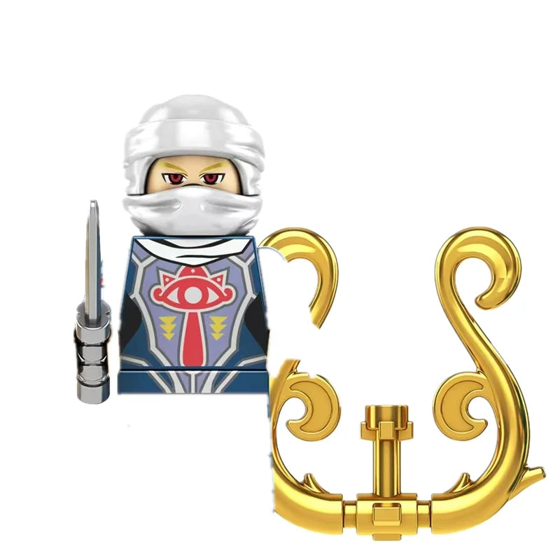 Japanese Anime The Legend of Zeldaed Princess Zeldaed Linked Mini Action Toy Figures Building Blocks Assemble Bricks Kids Toys