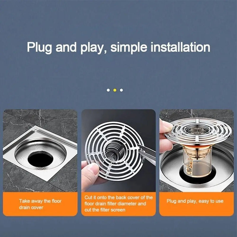 Magnetic Self-Closing Anti-odor Floor Drain Core Insect Proof Floor Strainer Cover Deodorant Bathroom Toilet Sewer Shower Drain