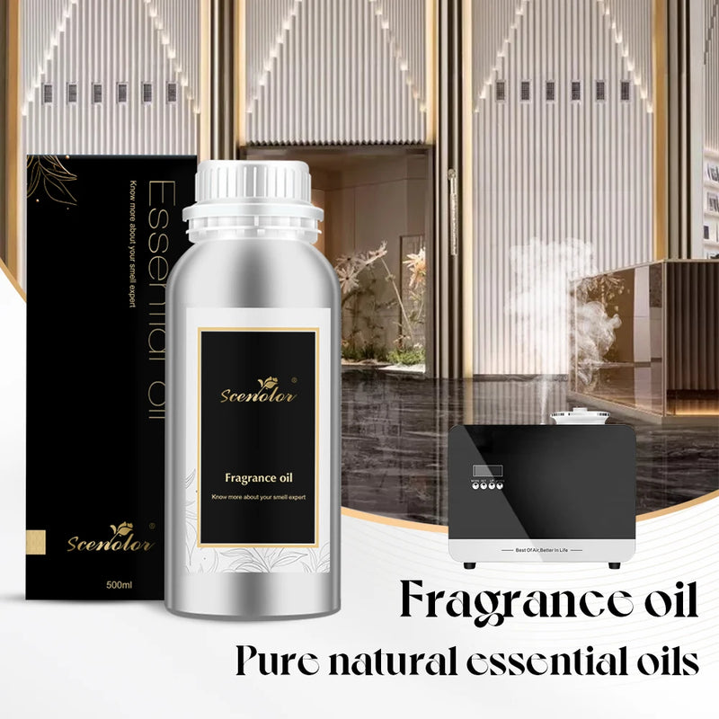 500ML Hotel Perfume Essential Oil Home Air Freshener Electric Aromatic Oasis Aroma Diffuser Machine Pure Plant Essential Oil