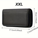 Other 1pc Stylish Multi-functional Men's Belt Bag Mobile Phone Bag Card Money License Case Stylish Simple Black Fanny Pack