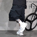 Japanese Korean Cargo Shorts For Men Summer Heavyweight Cotton 5-Inch Premium Distressed Streetwear Trendy Casual Pants Male