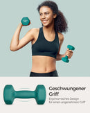 SONGMICS dumbbells set 2x3 kg dumbbell set short dumbbells hexagon neoprene coating