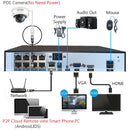 4K Videoüberwachungskamera POE Doms Dome IP Onvif Audio 48V POE/DC 12V 4MP/5MP/8MP Nachtsicht CCTV Überwachungskamera für NVR