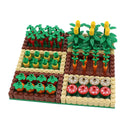 MOC Farm Cattle Horse Carriage Transport Stable Vegetable Garden Bricks Model Building Blocks Toys for Children Christmas Gifts