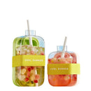 2 in 1 Ice Cube Tray Water Bottle Portable Ice Maker Mold Press Water Fill Ice Bucket Box for Summer Drinks
