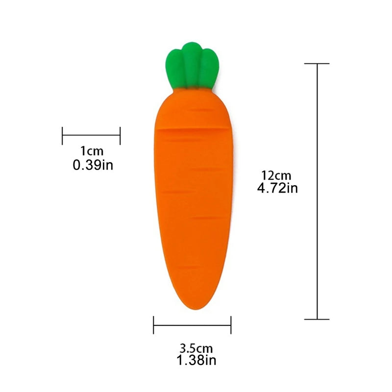 Cute Kawaii Carrot Bookmark Cartoon 3D Stereo Book Marks for Kids DIY Decoration Gift School Supplies Office Stationery