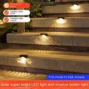 Warm White LED Solar Step Lamp Path Stair Outdoor Garden Lights Waterproof Balcony Light Decoration for Patio Stair Fence Light