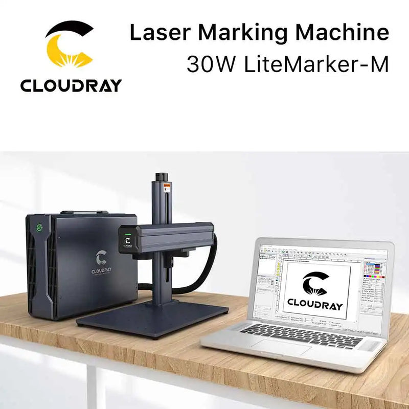 Cloudray 30W Raycus Fiber Laser Marking Machine For Cutting Jewelry Laser Cut Gold Silver Stainless Steel Copper Aluminum Sheet