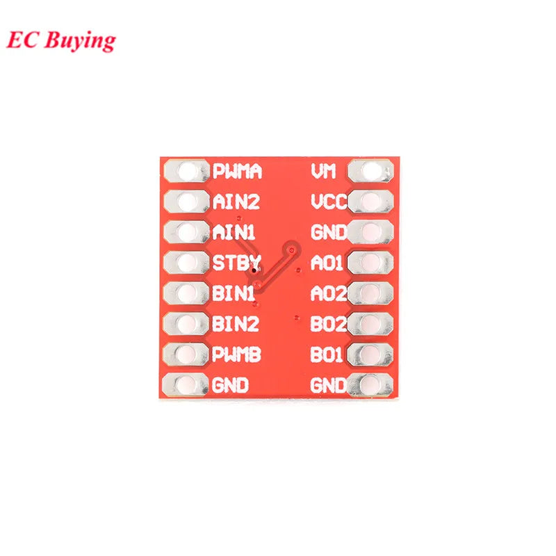 10pcs/1pc TB6612 Dual Motor Driver Module 1A TB6612FNG PCB Board for Arduino Microcontroller Better than L298N Electronic DIY