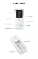 5G 2.4G WLAN Video Türklingel 1080P Tuya Smart Outdoor Funk-Gegensprechanlage Wasserdichte Wireless Kamera mit AC/DC-Stromversorgung