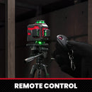 YEVOLT Laser Level Green Beam 4-Plane 16-Line Self-leveling 360 3D Ground-Hugging Horizontal & Vertical Tile Measuring Tools