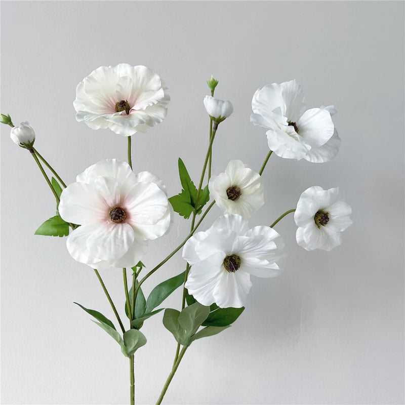 NEW Japanese Butterfly Peony Artificial silk Flowers white Wedding decoration fleur artificielle home Christmas decor