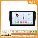 9" Hizpo 2Din CarPlay Android Auto Car Radio for Mazda 3 2004 - 2009 Snapdragon 6115 Headunit GPS Navi 4G BT RDS DSP SWC 360°CAM