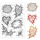 1pc Forest Clear Stamps Forest Sun Moon Cloud Trees Transparent Silicone Stamp Rubber Stamp for Scrapbooking4.3 x 6.3 x 0.1 Inch