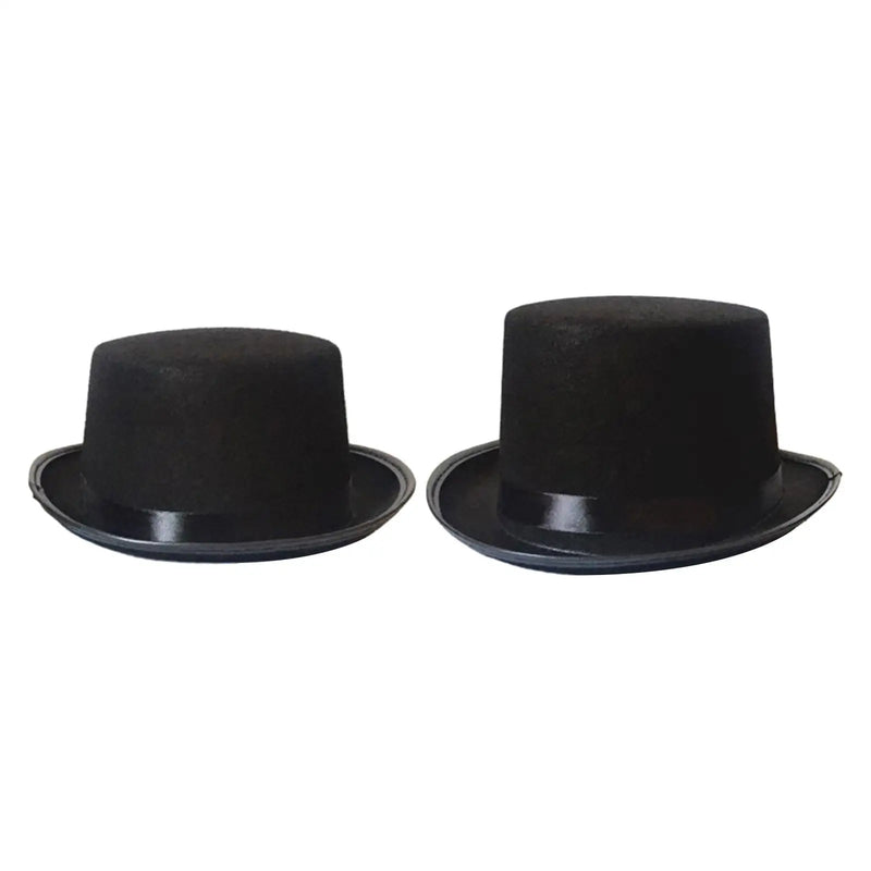 Black Top Hat Magician Fashion Adults Unisex Women Men Dress up Gothic Hat for Party, Carnival, Nightclub, Cosplay, Halloween,