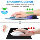 Wrist Rest Mouse Pad Silicone Ergonomic Hand Support Non Slip Gaming Mice Mat Home Office Mousepad Table Mat For Laptop Computer