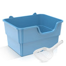 Amicura Cura Lite Cat Litter Box Semi-enclosed Splashproof Cat Tray Cat Toilet Cleaning extra-large litter box Pet Tray Bedpan