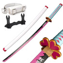 1:1 Scale Anime Swords Giyuu Katana 104cm Authentic Cosplay Weapons Props With Sword Holder And Belt Halloween Samurai Style