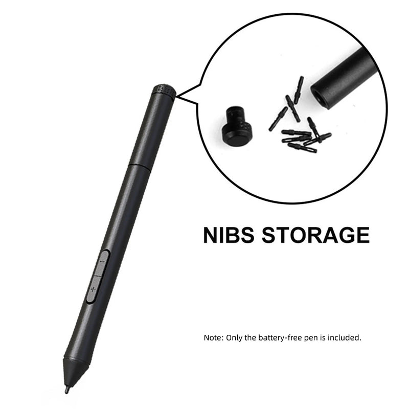 10moons Battery-free Stylus Pen 8192 Pressure Levels with With 2 Customize Keys Wireless for T503 G10 Graphic Tablet