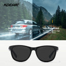 KDEAM Blendschutz POLARISIERTE Sonnenbrille Damen Sättigungsbeschichtung Sonnenbrille Eckig 58mm Mittlere Größe Shades für Herren
