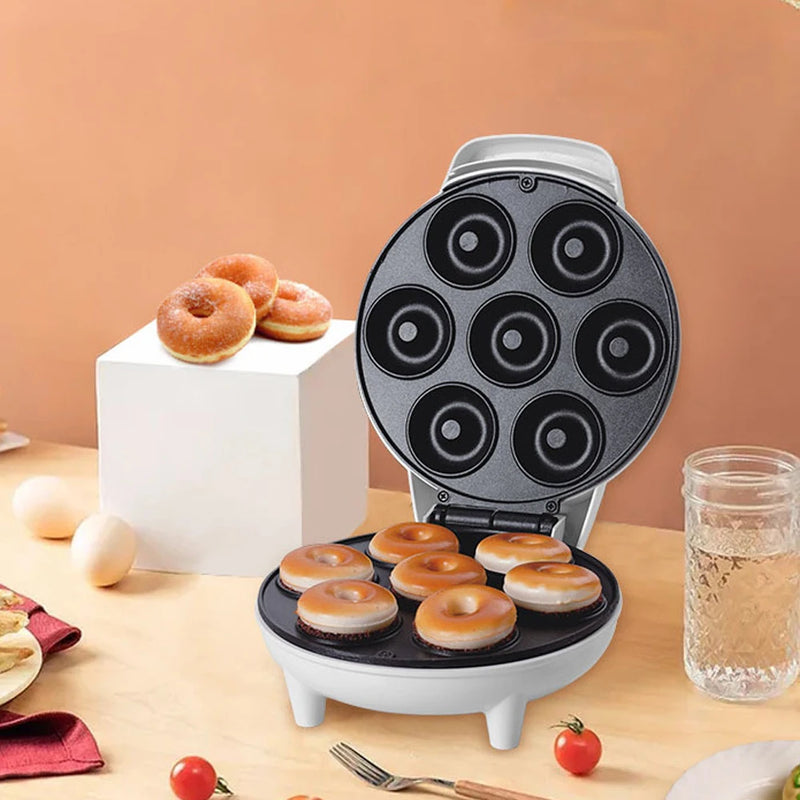 7 Holes Electric Donuts Maker Machine Mini 110V 220V Automatic 1200W Non-Stick DIY Doughnut Cake Baking Kitchen Appliance Home