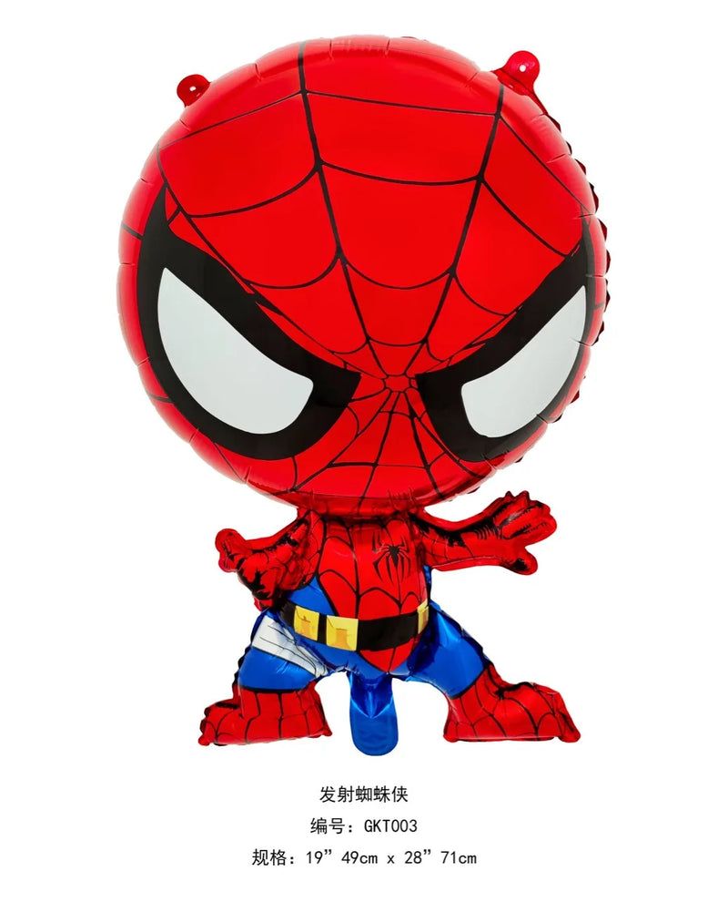 Spiderman Birthday Decorations New Spiderman Aluminum Film Balloon Disposable Tableware Party Plates Straw Supplies Baby Shower