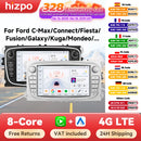 Hizpo 7 Inch Car Radio Multimedia for Ford Focus S-Max Mondeo Galaxy C-Max Kuga Navigation GPS Audio 2din Android 13 Autoradio