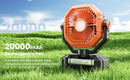 The Zephyr Lantern | 20000mAh Camping Fan with Integrated LED Light