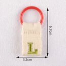 1Pc Aesthetic Initial Embroidery Alphabet Keychains Fabric DIY 26 Letters Unique Keyring Charms For Pouch Bags Accessories Gift