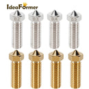 8pcs 3D Printer Parts Volcano Nozzle Brass Stainless Steel 0.4 0.6 0.8 1.0 1.2mm M6 Heatblock Nozzle Sidewinder Genius Anycubic
