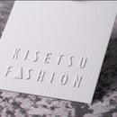 Special Paper Bump Printing Fashion Embossed Letter Tag Women's Clothing Personality Design Custom Factory Direct Sales
