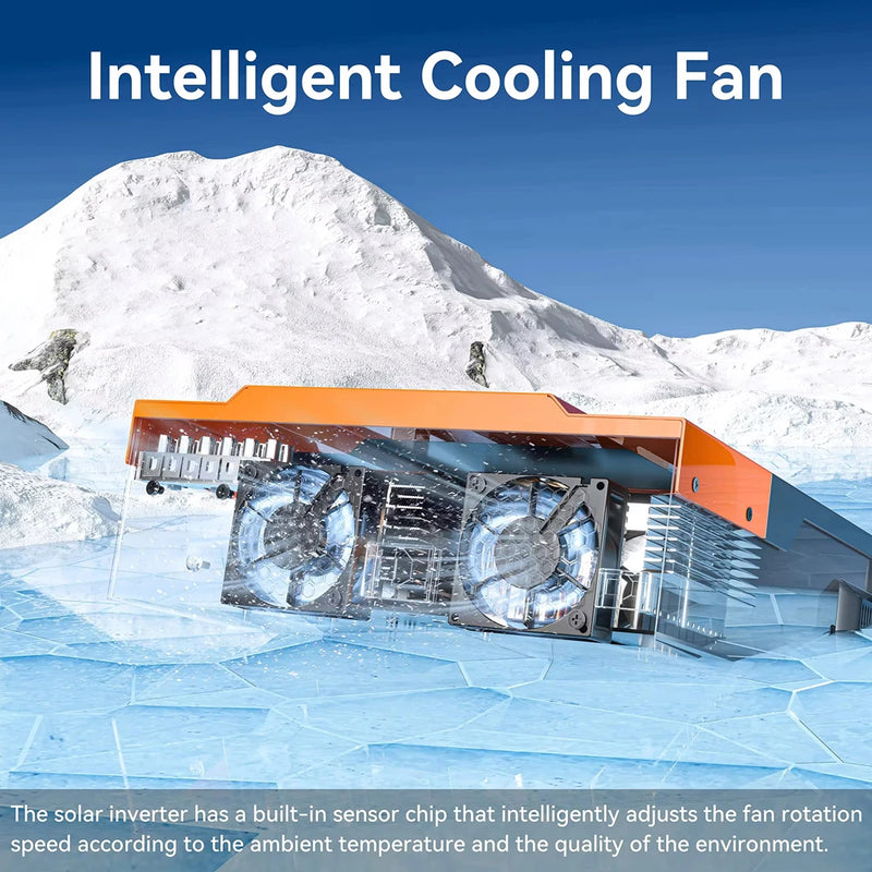 PowMr 3.2KW 24V Hybrid Solar Inverters 12V V Pure Sine wash 80A MPPT Solar Charge Controller Charges lithium Battery With WIFI