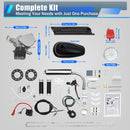 2 Stroke 100cc Full Set Bicycle Engine Kit Petrol Gas Motor 36/44 Teeth Sprocket