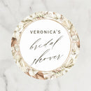 Customized wedding thank-you circular stickers, suitable for occasions such as weddings, birthdays, baptisms, and anniversaries.