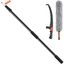 SucceBuy Manual Pole Saw Extendable Tree Pruner  Steel Blade for High Branches Trimming with Lightweight Aluminum Alloy Handle