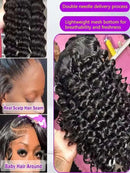 The Silk Cascade | 40-Inch HD Lace Front Deep Wave Human Hair Wig