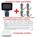 3.5″ High Resolutin Touch Screen Digital Video Laryngoscope, 6 Size Reusable Sterilizable Blades for Choice, Free Metal Suitcase