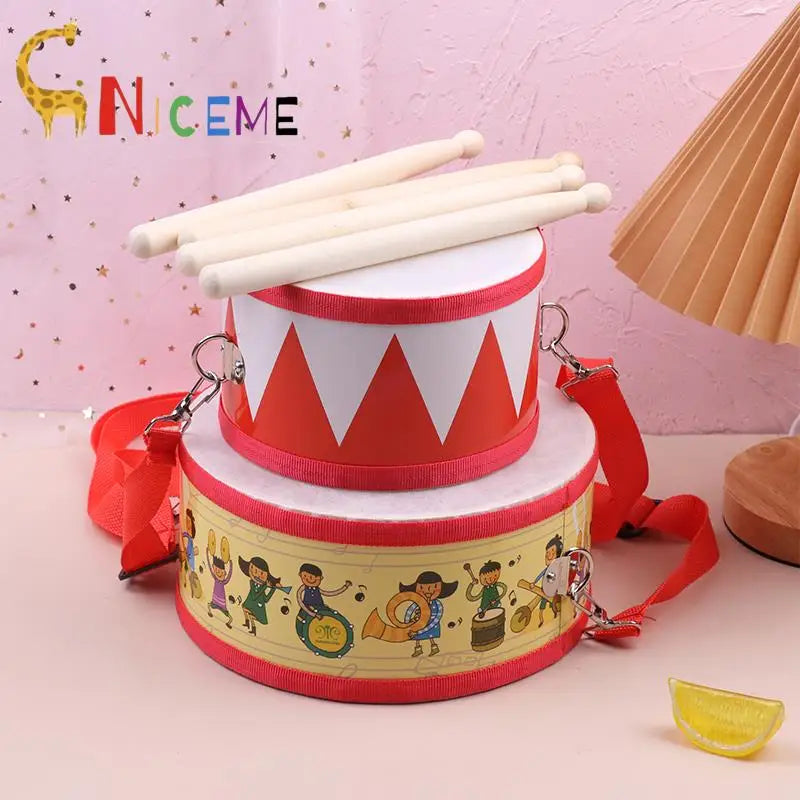 Drum Wood Kids Early Educational Musical Instrument For Children Baby Toys Beat Instrument Hand Drum Toys