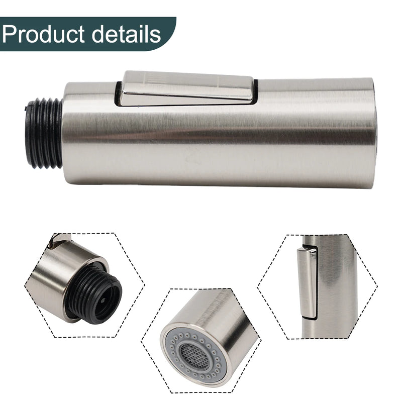 Pull Out Spray Shower Head G1/2'' Kitchen Sink Pull-out Faucet Nozzle Replacement Tap Sprayer Faucet Connector Kitchen Accessory