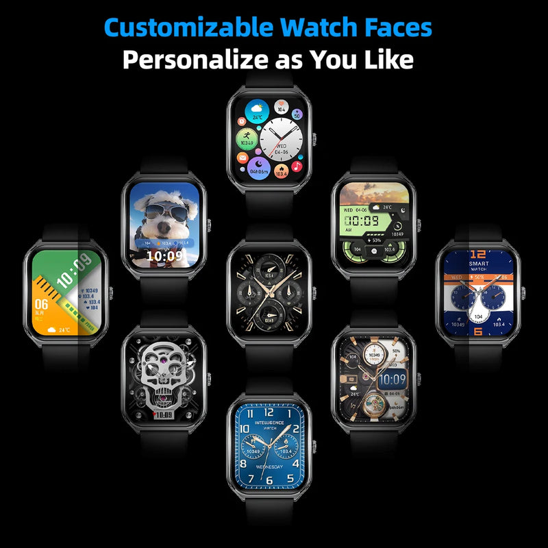 2025 New Ultra-Thin Curved Screen Smart Watch For Men Women 1.96" Amoled Pixel Display Bluetooth Call Smartwatch IP68 For Huawei