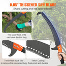 SucceBuy Manual Pole Saw Extendable Tree Pruner Sharp Steel Blade for Branches Trimming with Lightweight Aluminum Alloy Handle